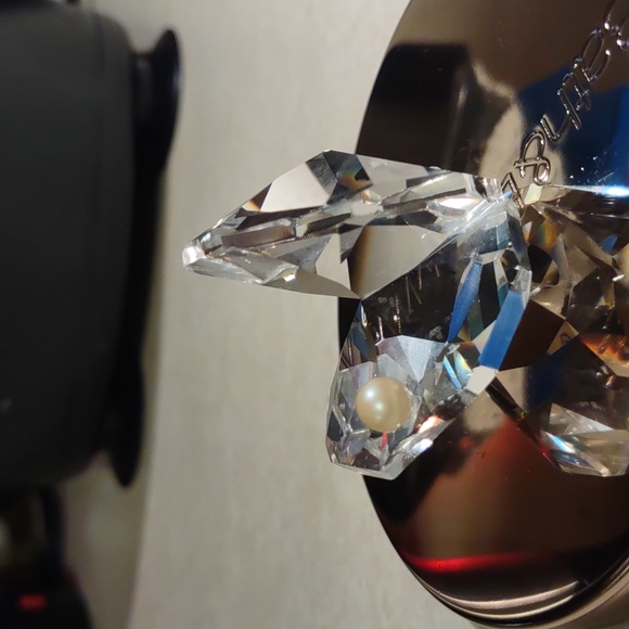 Crystal Clam with pearl. - Picture 3 of 9